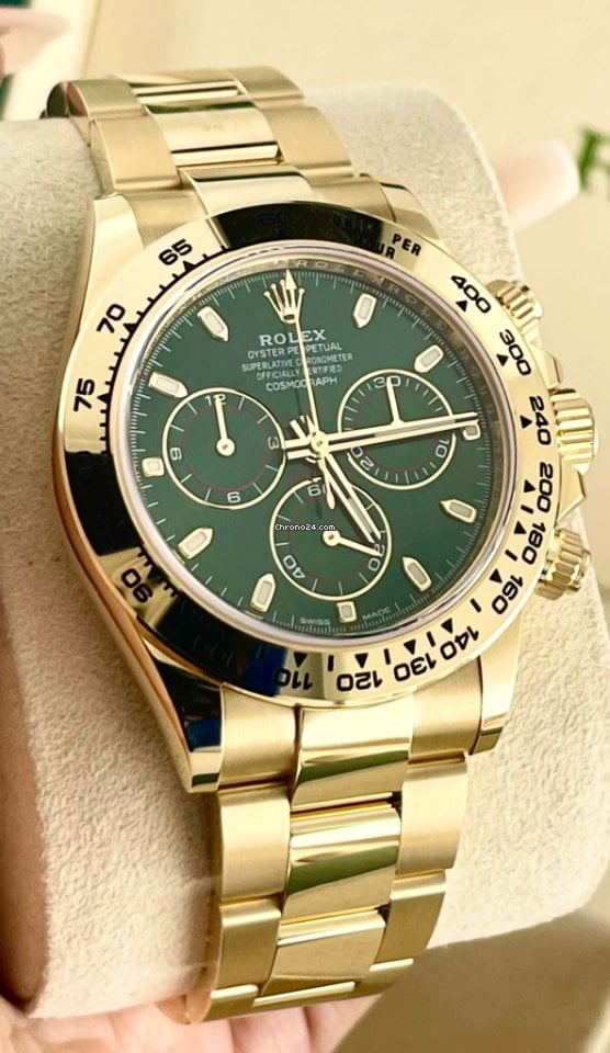 Daytona Cosmograph 116508 Green Dial 18K Yellow Gold Jhon Mayer 2018