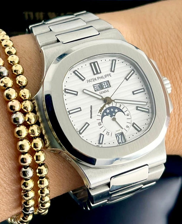 Nautilus Triple Calendar Moon Phase Full Set Mint