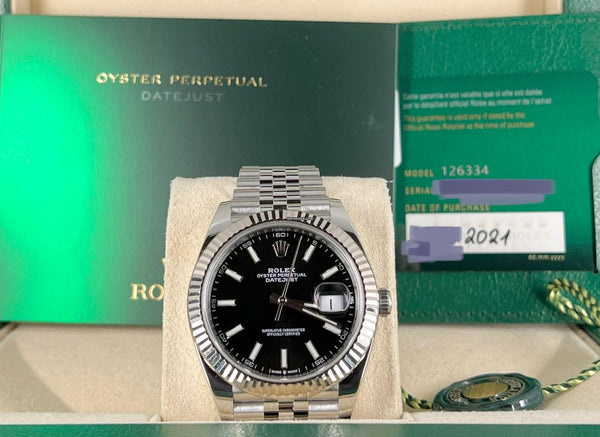 Datejust 41 18K White Gold Bezel Jubilee Like New