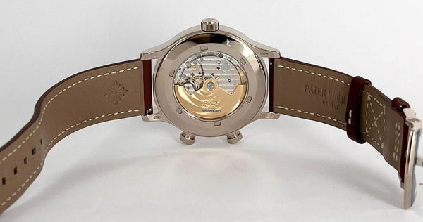 Travel Time Pilot Travel Time 18K White Gold Full Set NEW