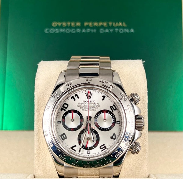Daytona Racing Dial 18K White Gold Z Serial Box And Papers