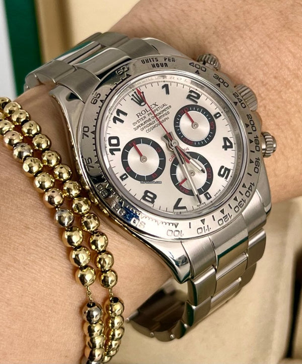 Daytona Racing Dial 18K White Gold Z Serial Box And Papers