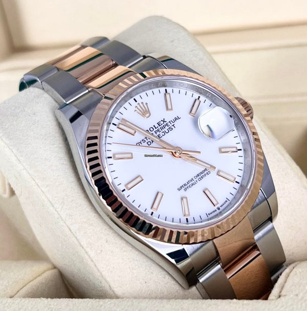 Rolex Datejust 36 18K Rose Gold Like New