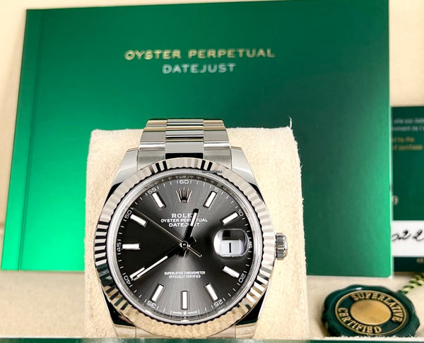 Datejust 41 18K White Gold Bezel