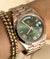 Day-Date 40 Rose Gold 18K 2018 Green Olive dial Mint condition unpolished full set