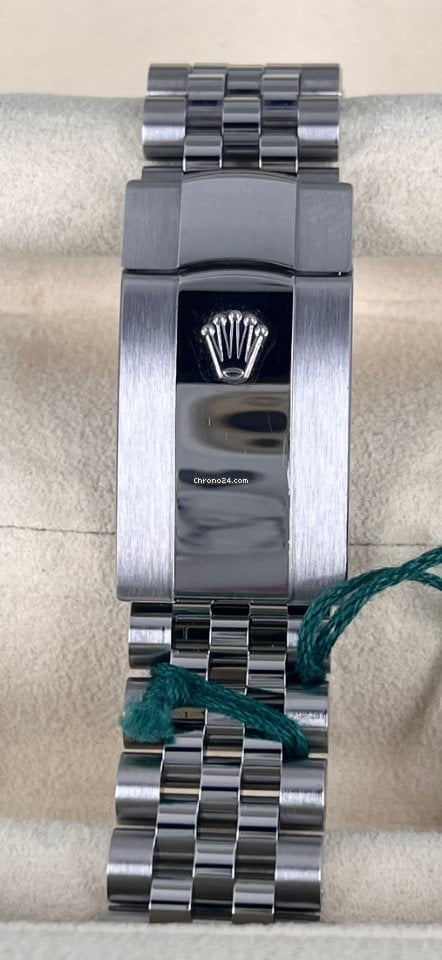 Datejust 41 18K white Gold Bezel Jubille Blue Azzuro Dial Box Papers