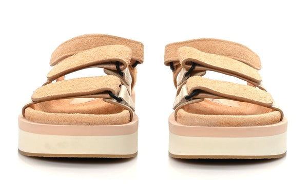 CHANEL Suede Calfskin Velcro "Beige"
