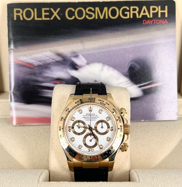 Daytona 18K Yellow Gold Diamonds Dial , AMAZING unpolished mint Condition