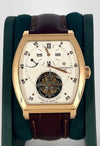 Tonneau Regulator Rose gold 18k box papers Mint Tourbillon unpolished