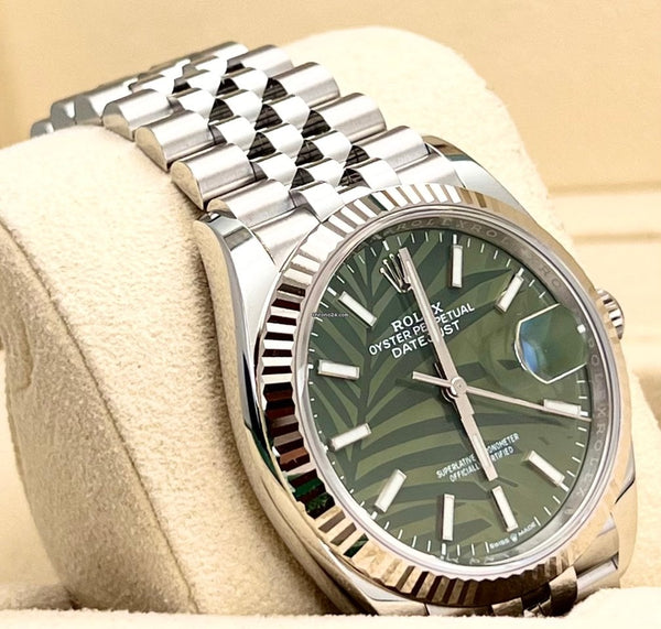 Datejust 36mm Green Palm