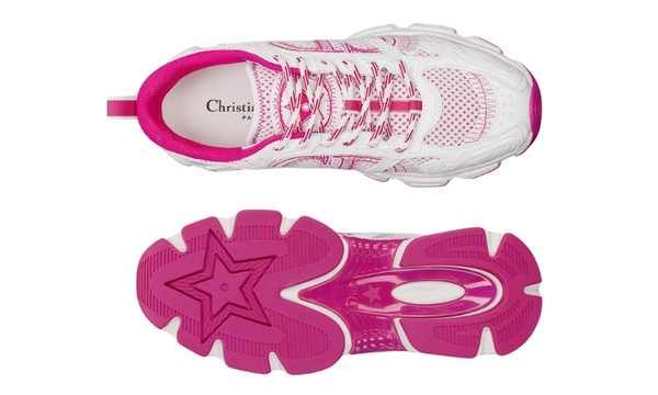 Dior Chrono Sneaker "White and Fuchsia Mesh" 
