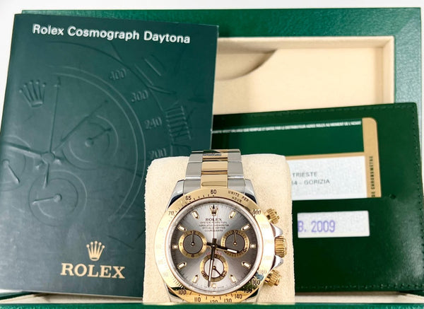 Daytona Steel Gold 18K box papers 2009 like new