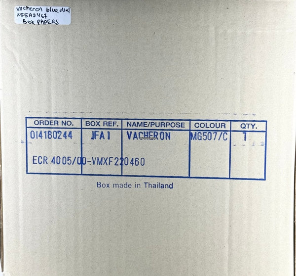 Overseas Chronograph BLUE dial NEW 2021 FULL SET