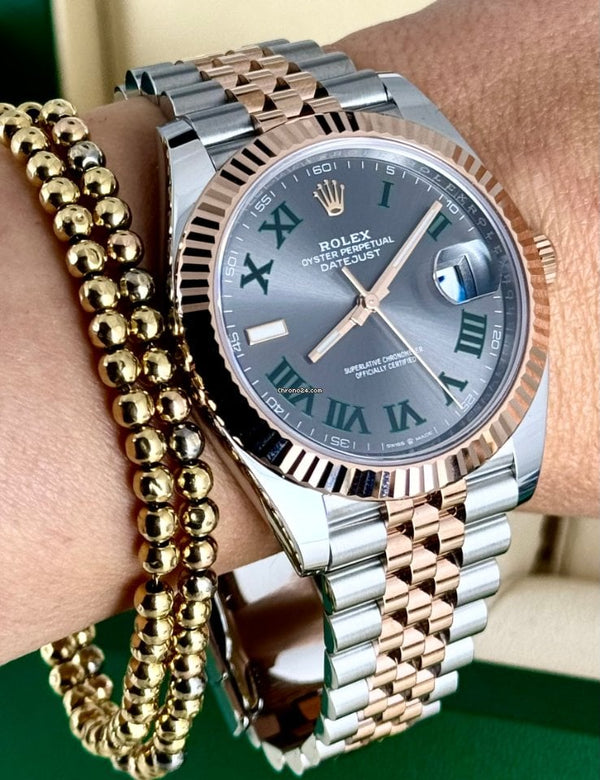 Datejust 41 Wimbeldon Steel&Rose