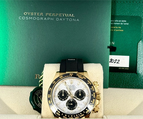 Daytona Oyster Flex Meteorite Dial Yellow Gold Mint