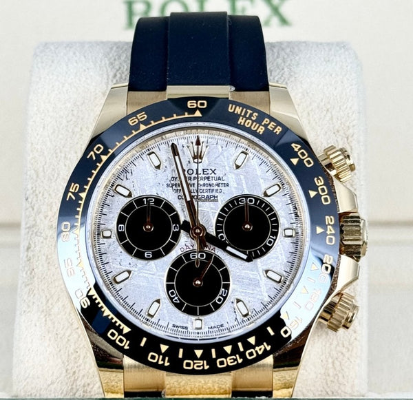 Daytona Oyster Flex Meteorite Dial Yellow Gold Mint