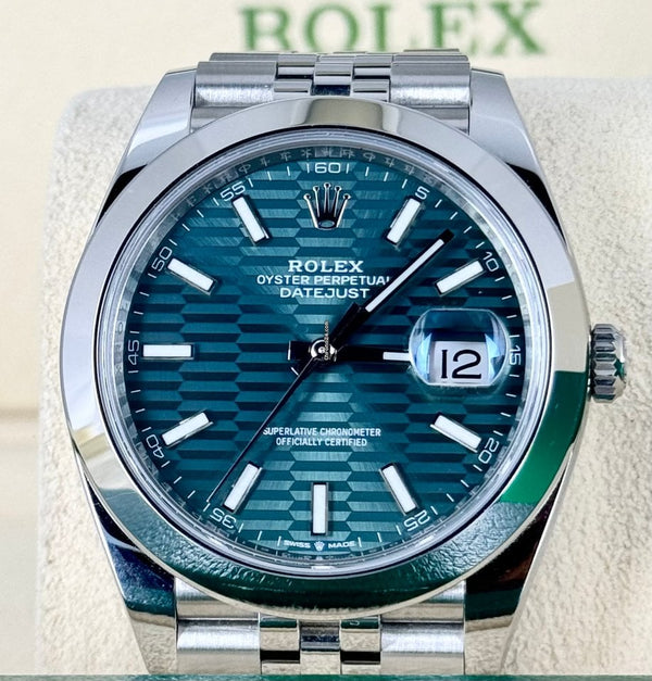 Rolex Datejust 41 Certified Green Motif. Jubille