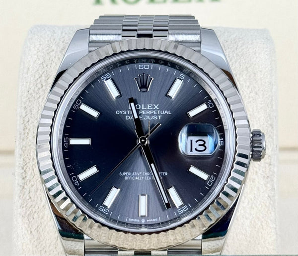 Rolex Datejust 41 Certified Rhohdium Dial