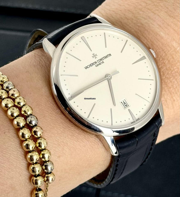 Patrimony Certified Contemporary 18K WG after Full service by VC2024