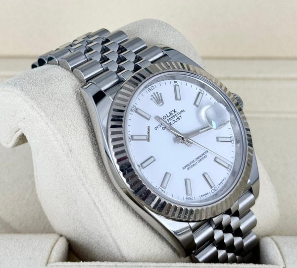 Datejust 41 Certified White Gold Bezel Jubille