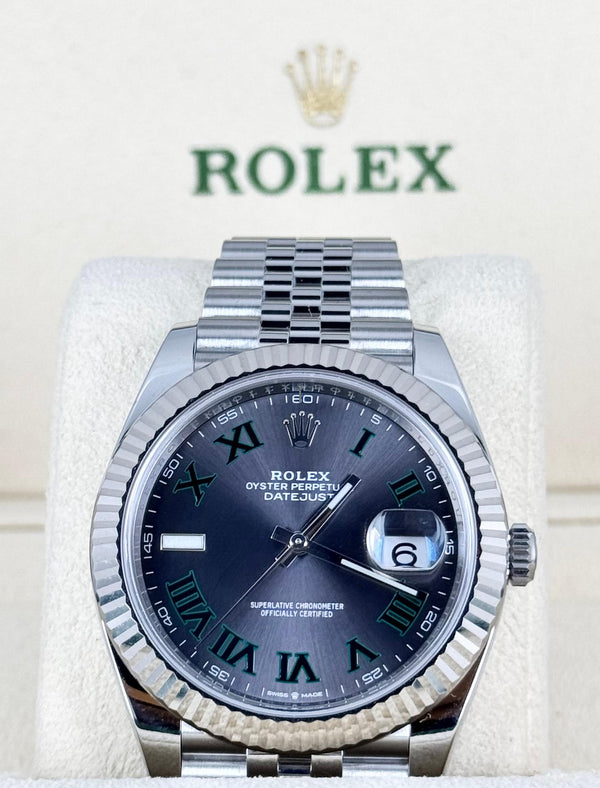 Rolex Datejust 41 Certified WG bezel Wimbeldon Dial Jubille 2019 LC EU