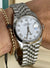 Rolex Datejust 36 18K white Gold Bezel B&P 2021 Like New