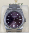 Rolex Oyster Perpetual 36 Certified Grape B&P Like New
