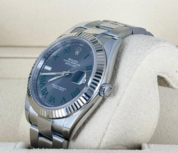 Rolex Datejust 41 Wimbeldon WG bezel 2018 Full Set