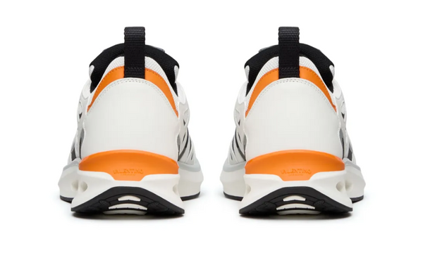 Valentino Garavani VLogo Easyjog leather "White/Black/Orange" 