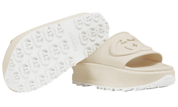 Gucci Sandal With Interlocking G "Off-White Rubber"