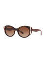 Valentino Women Sunglasses Dark brown -- --