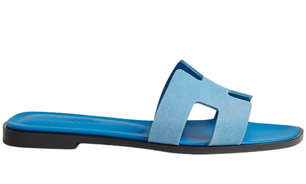 Hermes Sandales Oran "bleu cameo"