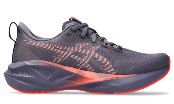 Asics Novablast 5'Greyish Purple/Coral Reef'