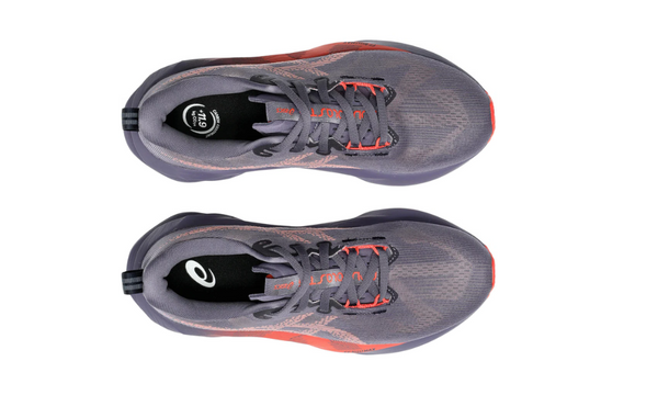 Asics Novablast 5'Greyish Purple/Coral Reef'