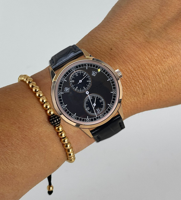 Complications Calatrava Annual Calendar, Regulator Style Display