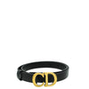 Christian Dior Black Ultrasoft CD Saddle 20mm Belt