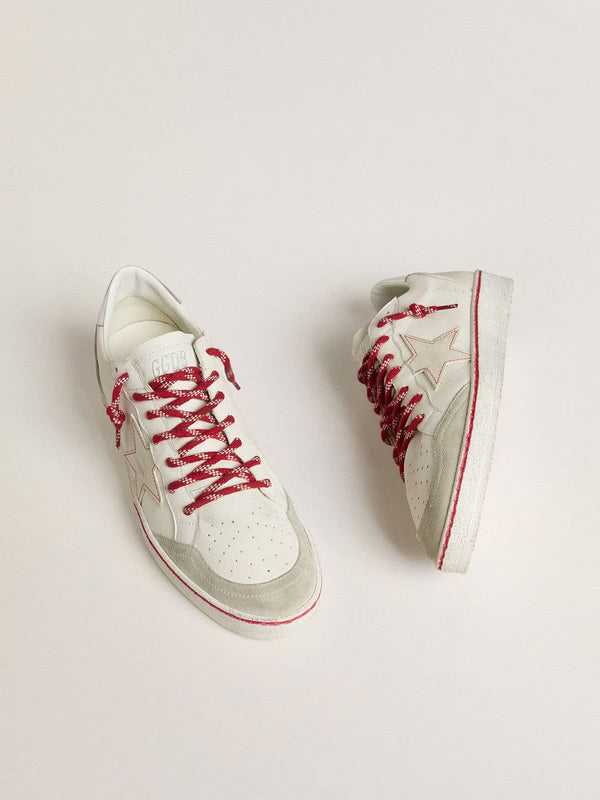 Ball Star LTD CNY in pelle bianca dall'effetto lived-in