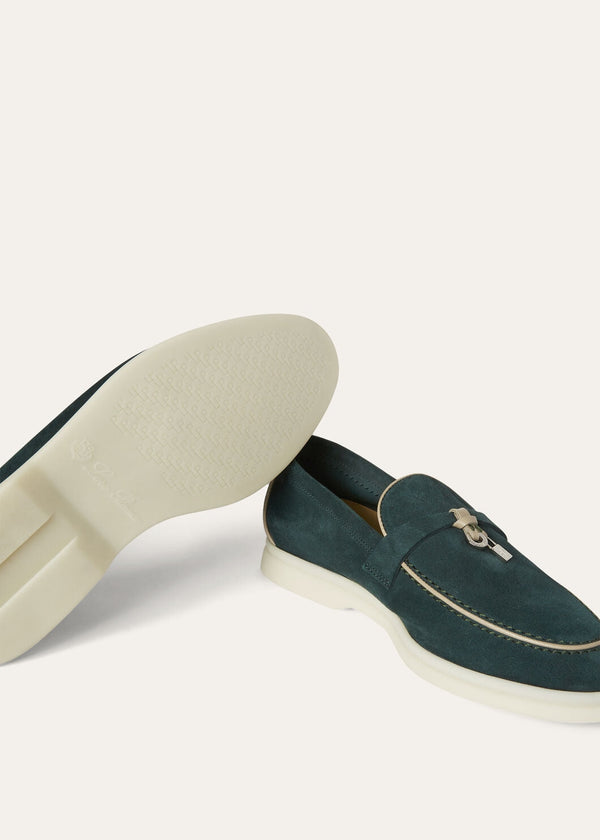 Mocassini Summer Charms Walk in Suède Emerald Nero