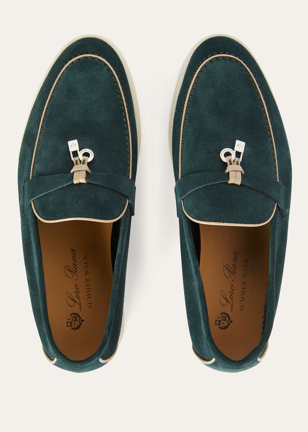 Mocassini Summer Charms Walk in Suède Emerald Nero