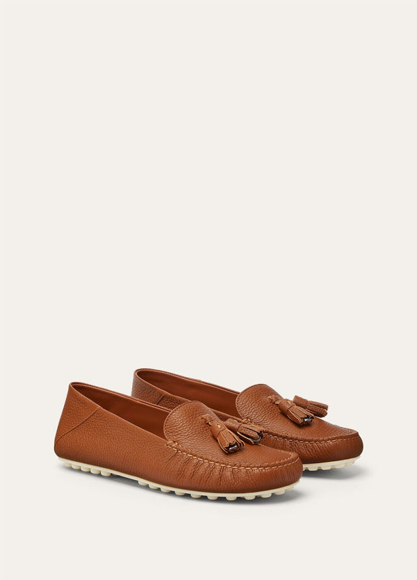 Mocassini Dot Sole Walk in Pelle Marrone Donna