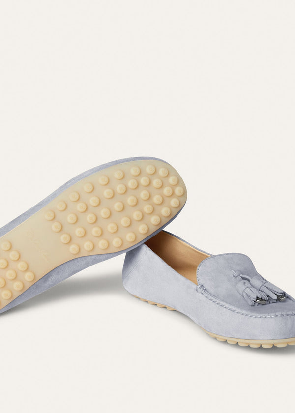 Mocassini Dot Sole Walk in Suède Zircone Donna