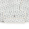 Goyard Goyardine White St. Louis PM Tote Bag Palladium Hardware