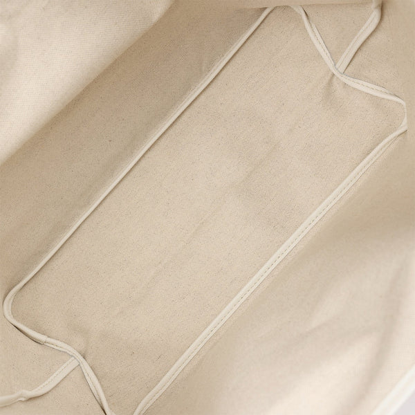 Goyard Goyardine White St. Louis PM Tote Bag Palladium Hardware