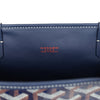 Goyard Goyardine Anjou Navy Blue Mini Bag Palladium Hardware