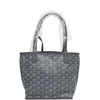 Goyard Goyardine Anjou Navy Blue Mini Bag Palladium Hardware