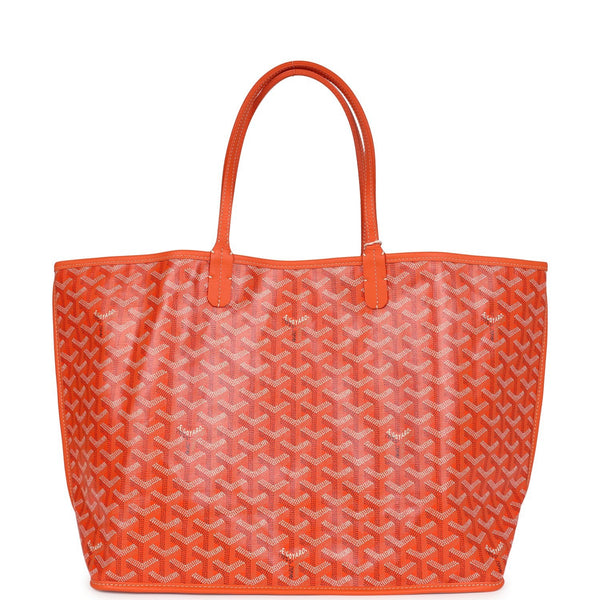Goyard Anjou PM Orange Goyardine Canvas Palladium Hardware