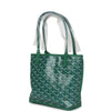 Goyard Goyardine Anjou Green Mini Bag Palladium Hardware