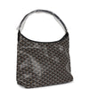 Goyard Goyardine Black Boheme Hobo Bag Palladium Hardware