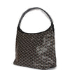 Goyard Goyardine Black Boheme Hobo Bag Palladium Hardware