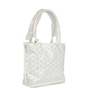 Goyard Goyardine Anjou White Mini Bag Palladium Hardware